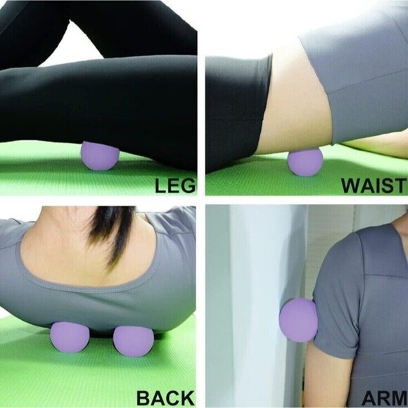 Massage Lacrosse Balls Myofascial Release Yoga Deep Tissue Massage Trigger Point - Picture 6 of 7